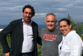Martina e Luca Caruso con Ferran Adrià