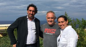 Martina e Luca Caruso con Ferran Adrià